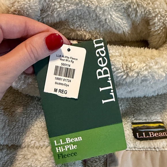 NWT L.L. Bean Hi-Pile Full Zip Vest Sz M - Picture 2 of 7